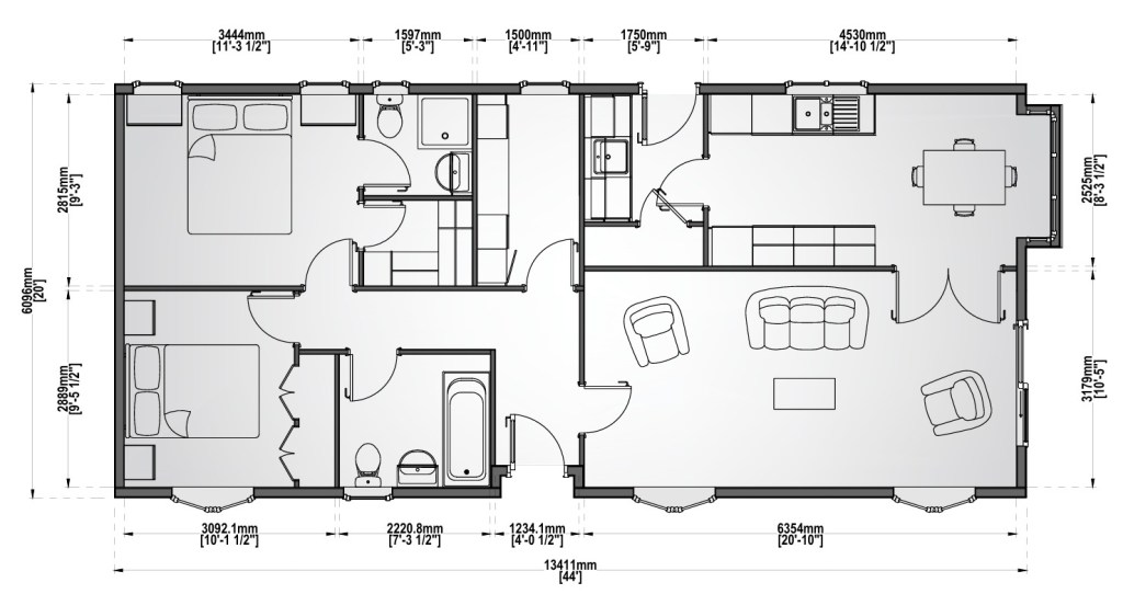 Stately Goodwood floorplan — residential lodge, Hartlepool